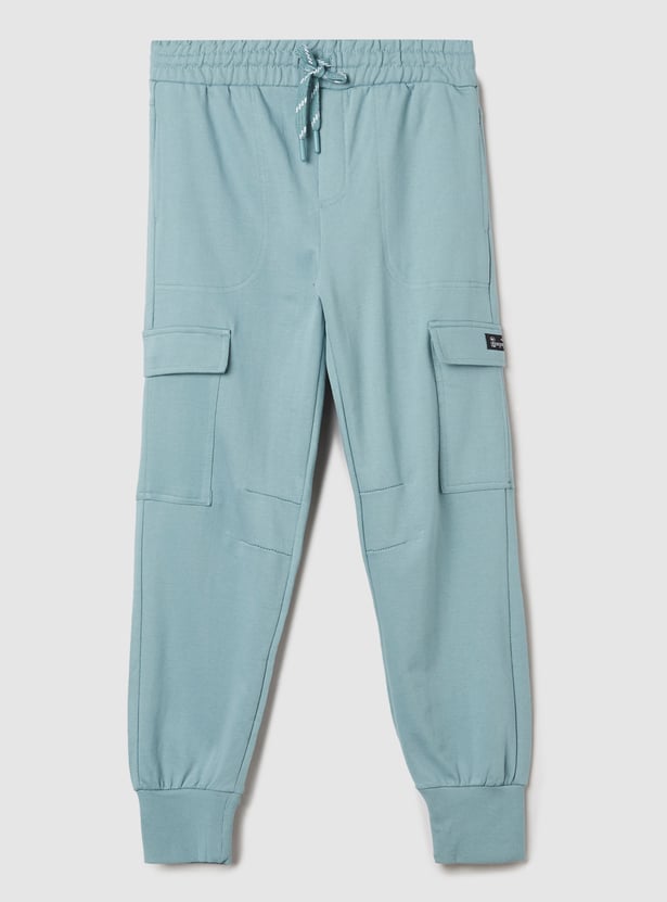 Boys Knit Cargo Joggers