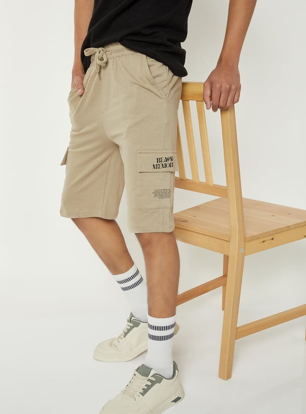Boys Knit Cargo Shorts