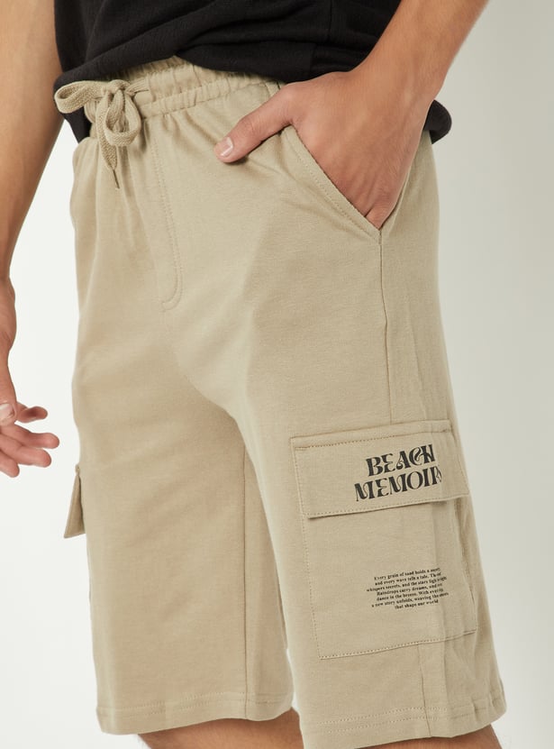 Boys Knit Cargo Shorts