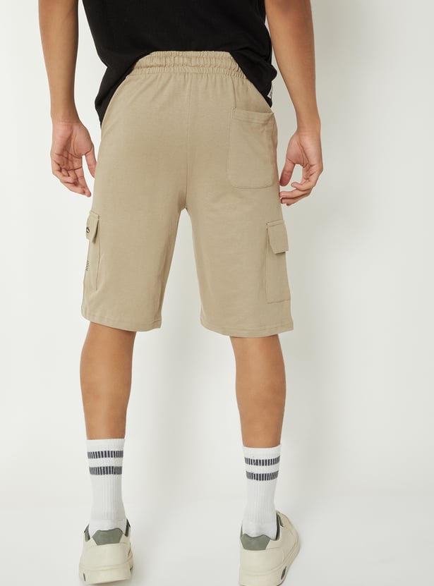 Boys Knit Cargo Shorts
