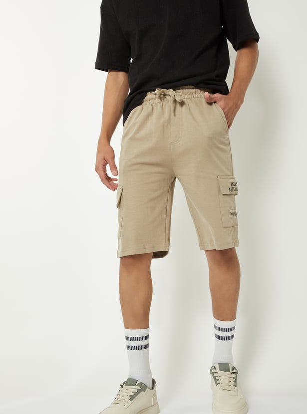 Boys Knit Cargo Shorts