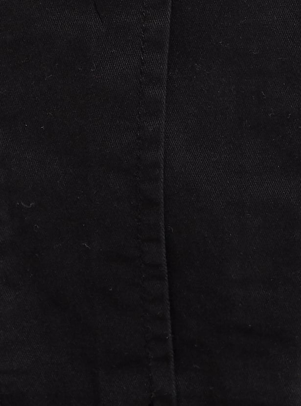 URB_N Men Solid Relaxed Fit Cargo Trousers