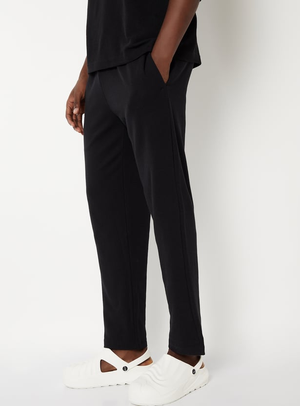 Men Textured Lounge Pants