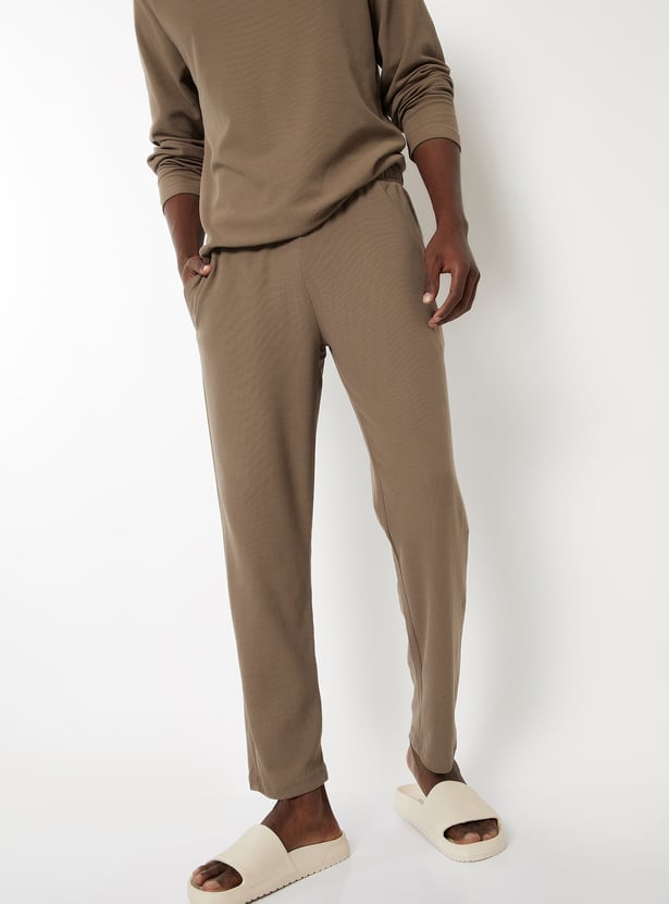 Men Textured Lounge Pants