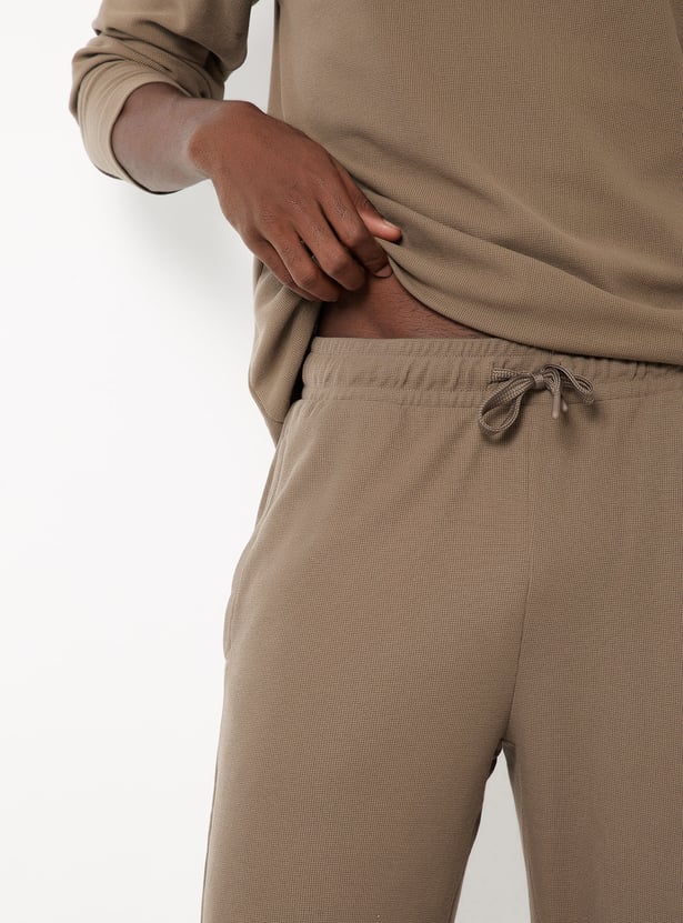 Men Textured Lounge Pants