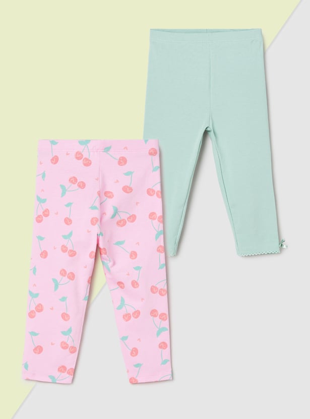Girls Assorted Leggings - Pack of 2
