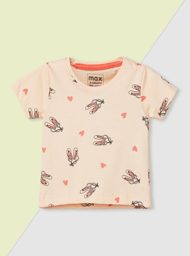 Girls Printed T-shirt - Pack of 3