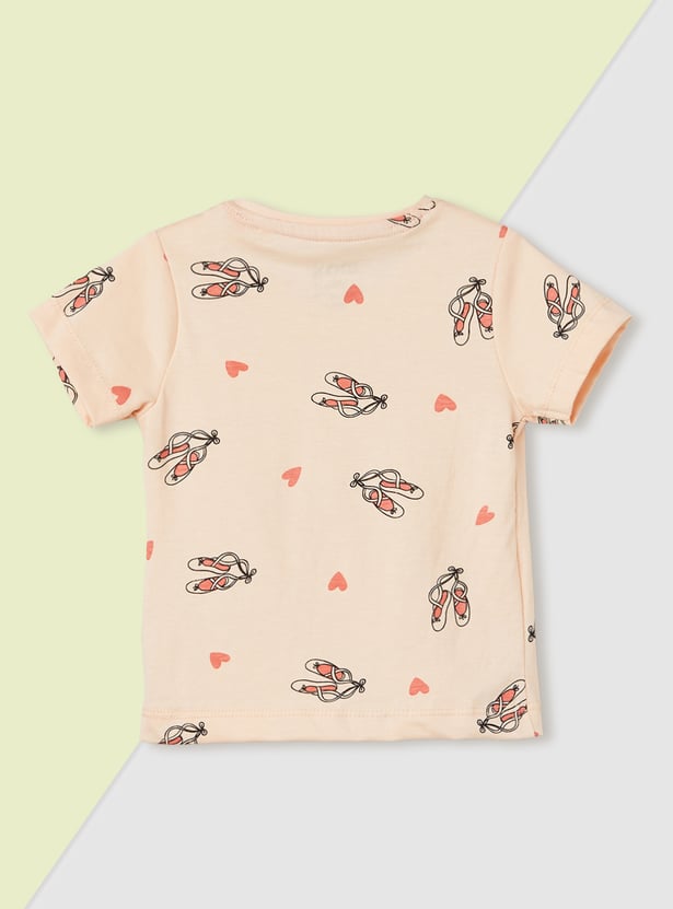 Girls Printed T-shirt - Pack of 3