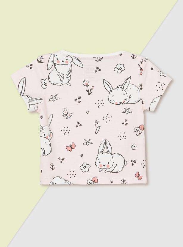 Girls Printed T-shirts - Pack of 3