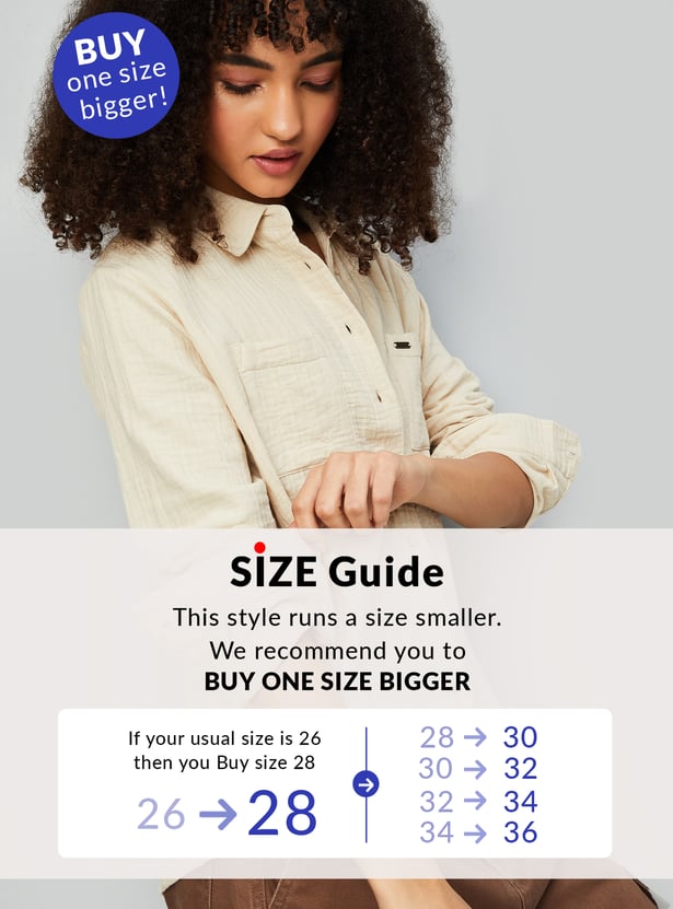 Women Textured Regular Fit Shirt