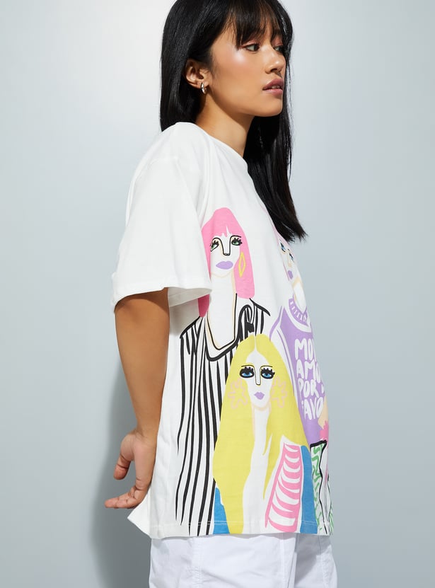 URB_N Women Printed T-shirt