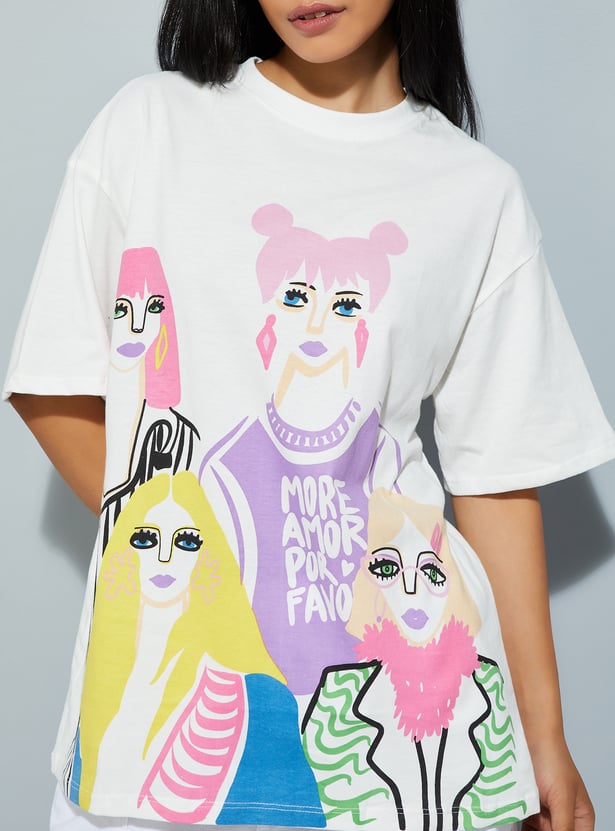 URB_N Women Printed T-shirt