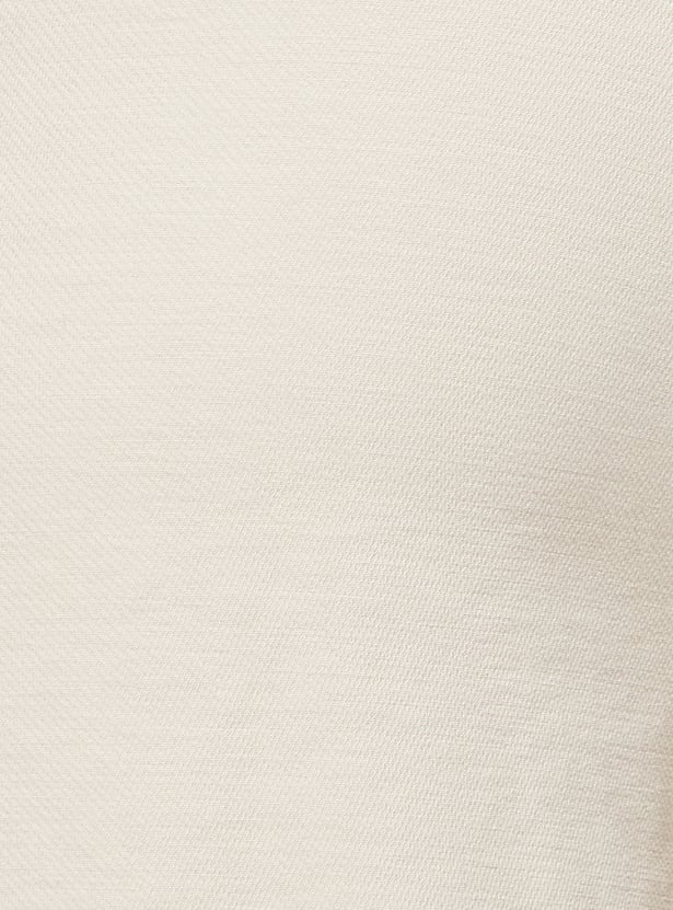 Women Textured Crop Trousers