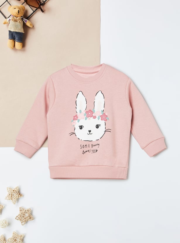 Girls Printed Sweatshirt