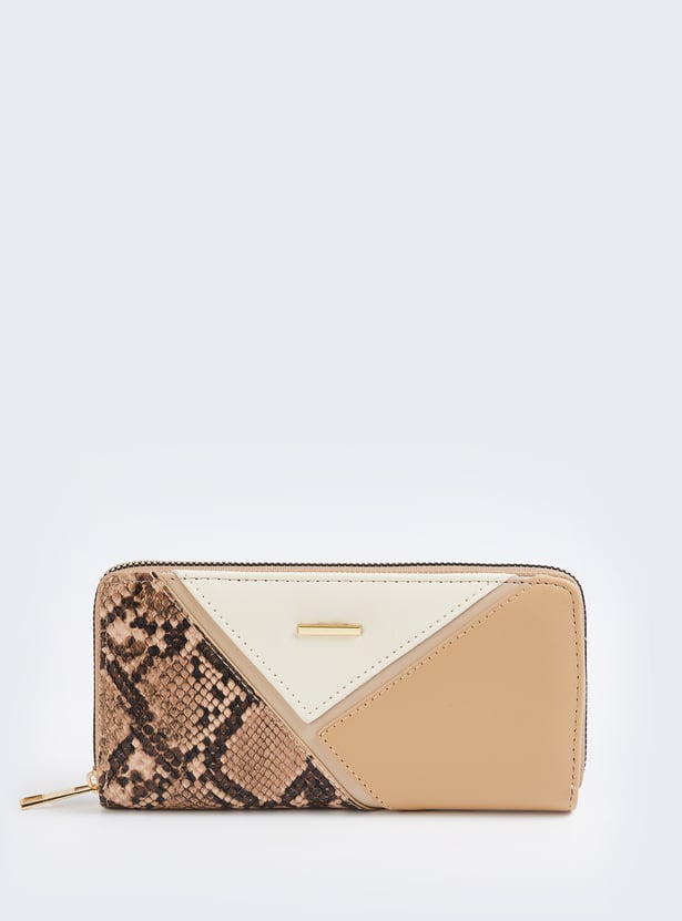 Women Animal Print Zip Around Wallet