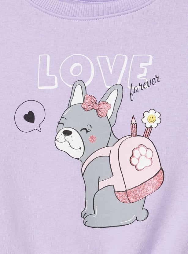 Girls Graphic Print Sweatshirt