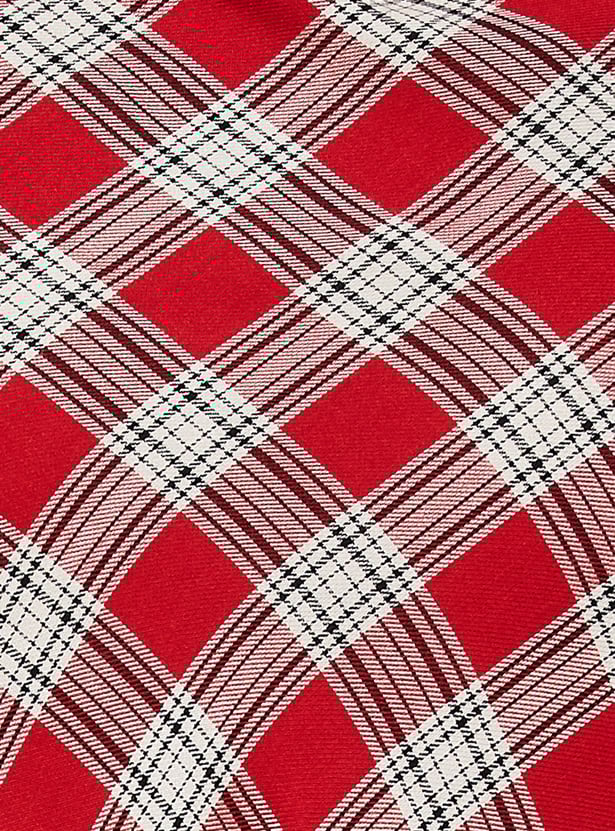 Women Checked A-line Midi Skirt