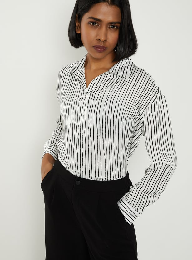 Women Striped Formal Shirt