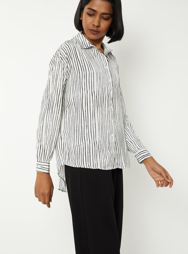 Women Striped Formal Shirt