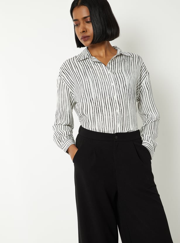 Women Striped Formal Shirt