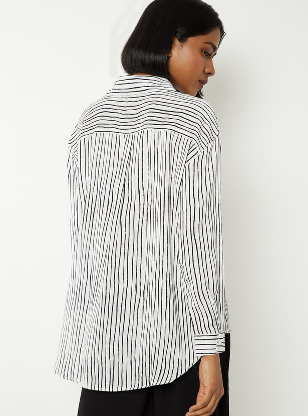 Women Striped Formal Shirt
