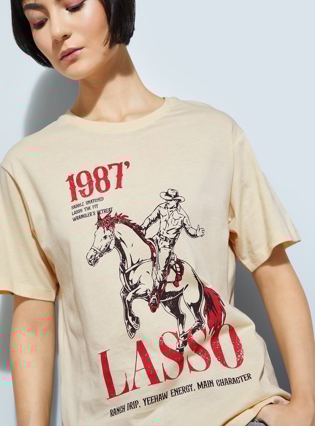 ALAYA F x URB_N Printed Relaxed Fit T-shirt