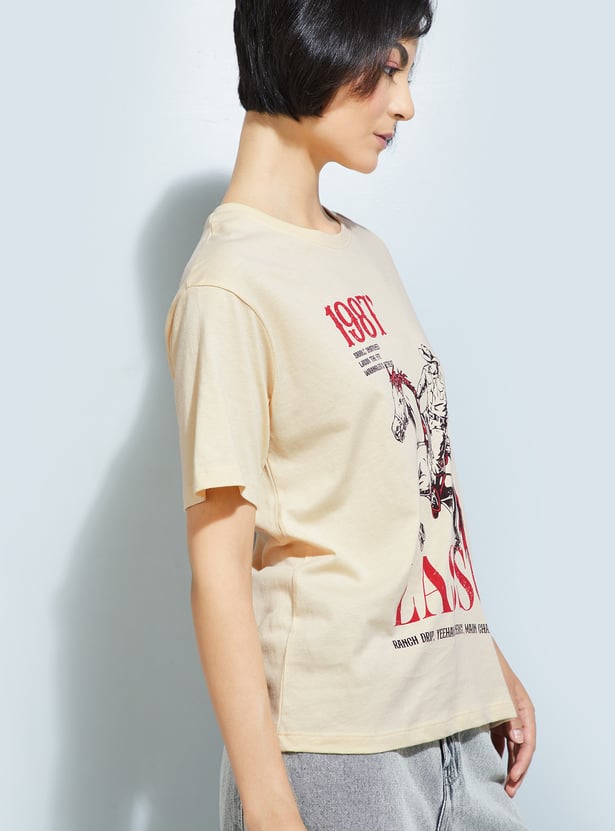 ALAYA F x URB_N Printed Relaxed Fit T-shirt