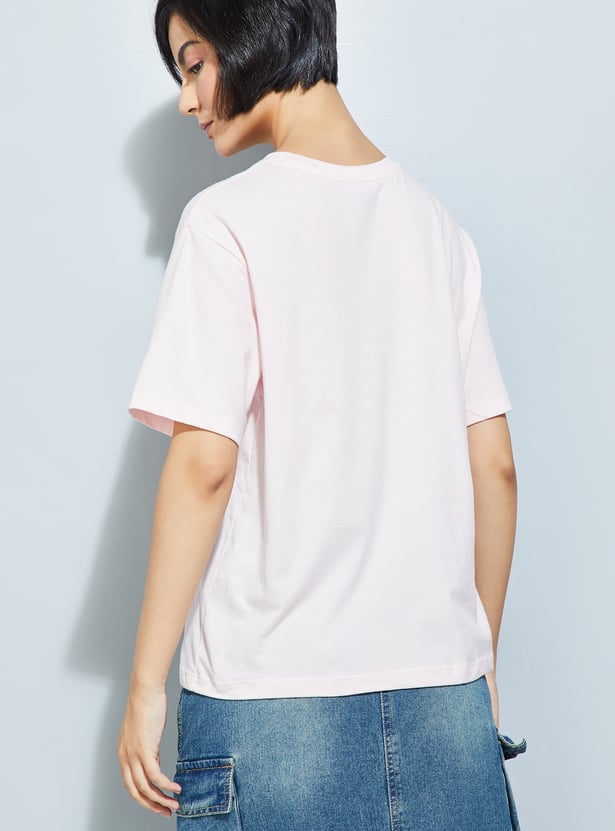 ALAYA F x URB_N Women Printed Relaxed Fit T-shirt