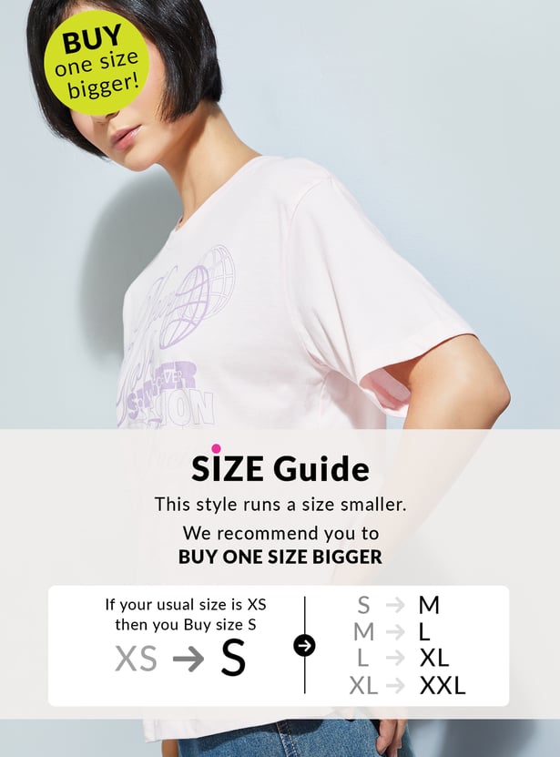 ALAYA F x URB_N Women Printed Relaxed Fit T-shirt