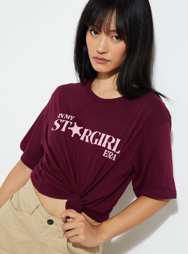 URB_N Women Printed Relaxed Fit T-shirt