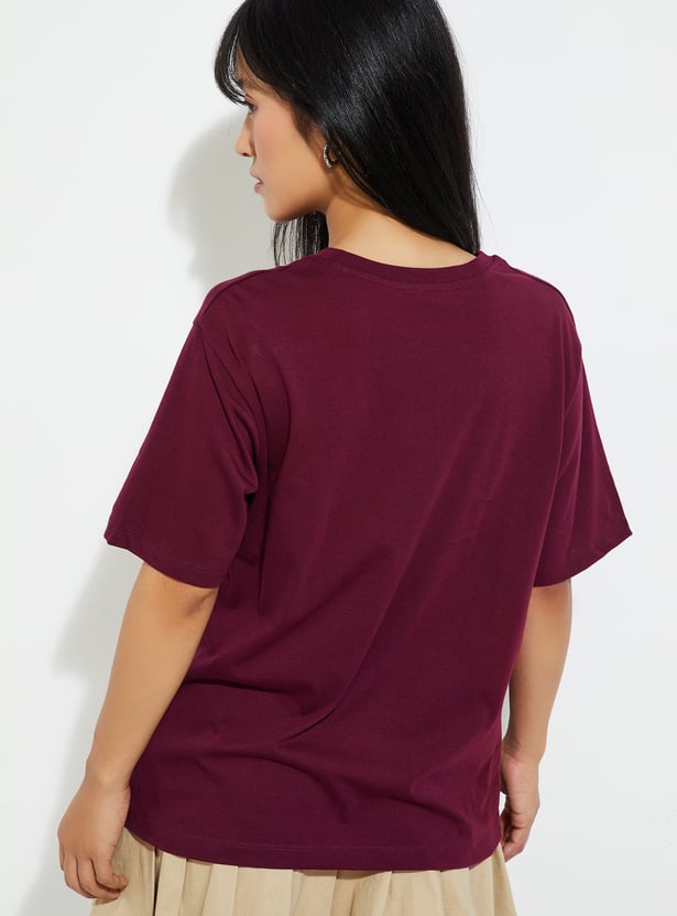 URB_N Women Printed Relaxed Fit T-shirt