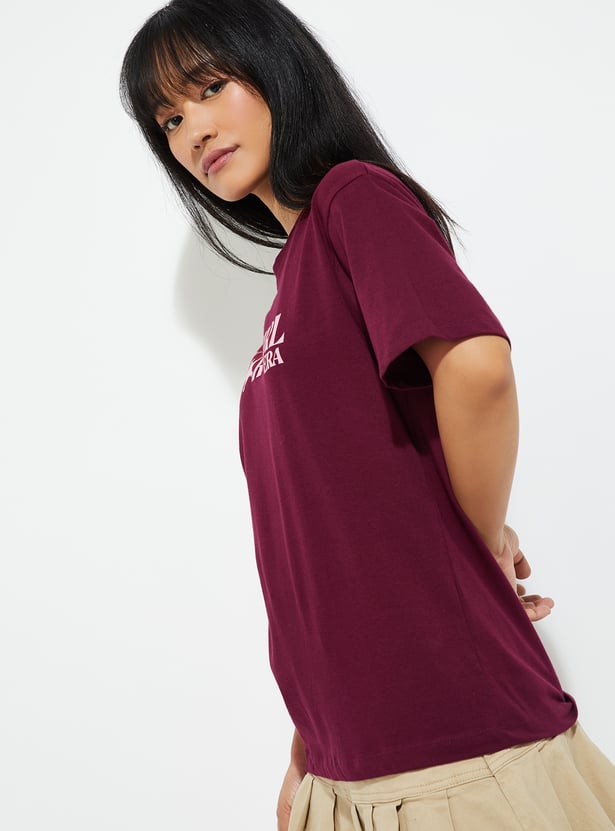 URB_N Women Printed Relaxed Fit T-shirt
