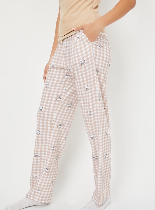 Women Checked Pyjamas