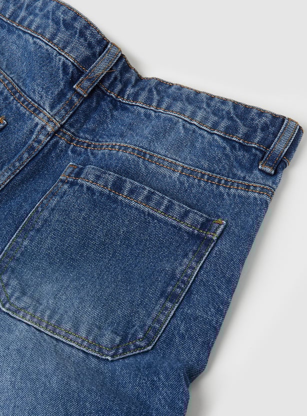 Boys Washed Cargo Jeans