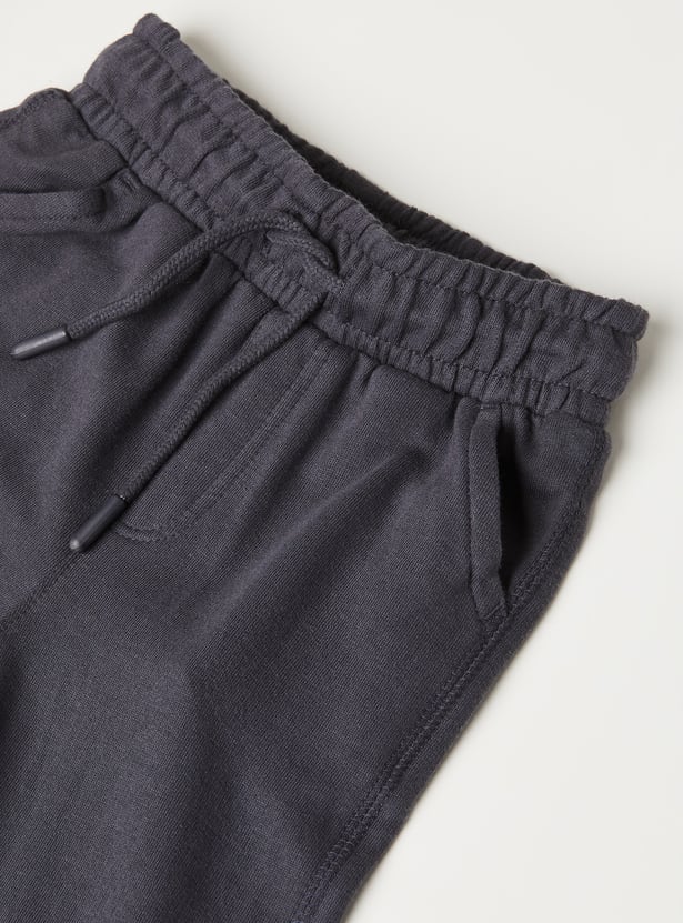 Boys Solid Joggers - Pack of 2