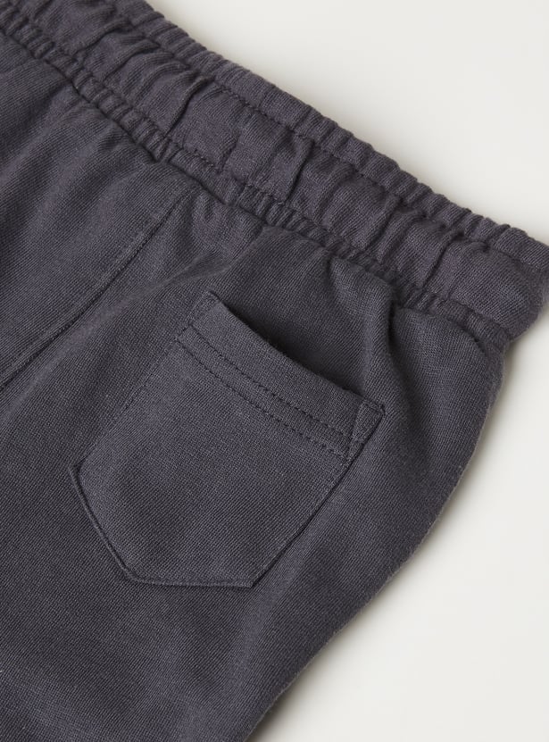 Boys Solid Joggers - Pack of 2