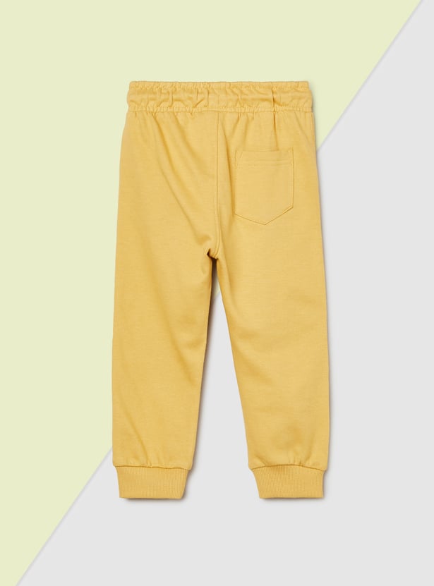 Boys Solid Joggers - Pack of 2