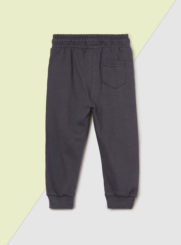 Boys Solid Joggers - Pack of 2