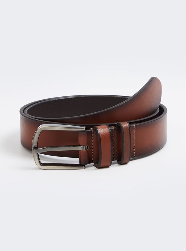 Men Solid Leather Belt