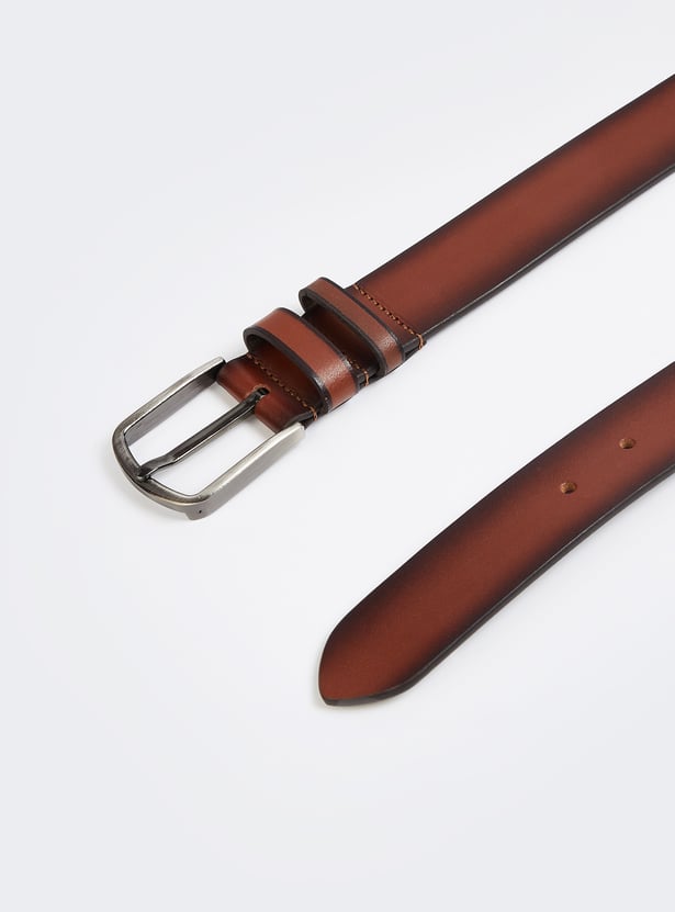 Men Solid Leather Belt