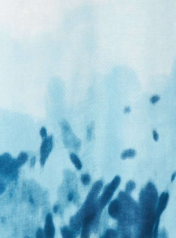 Women Floral Print Belted Shirt Dress