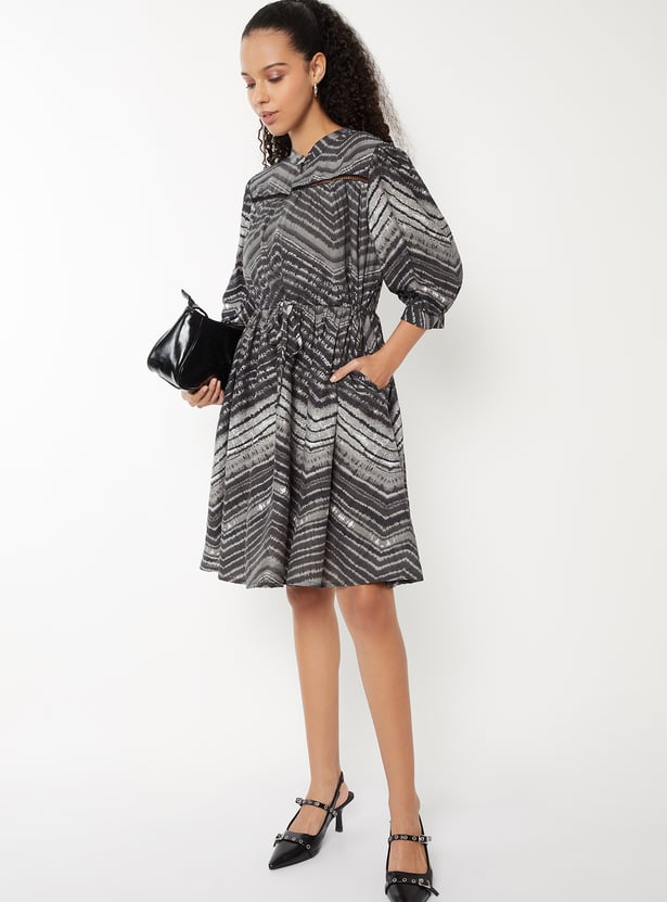 Women Printed A -line Dress