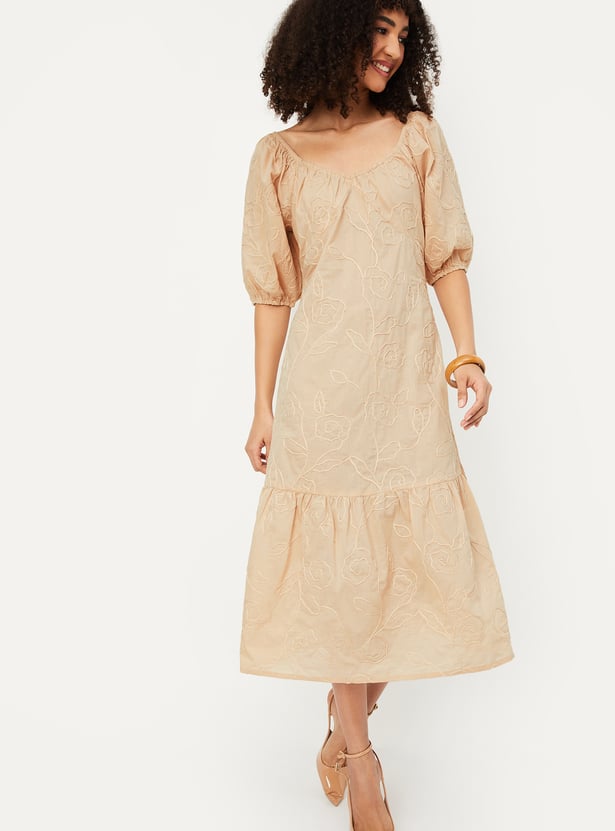 Women Embroidered A-line Dress