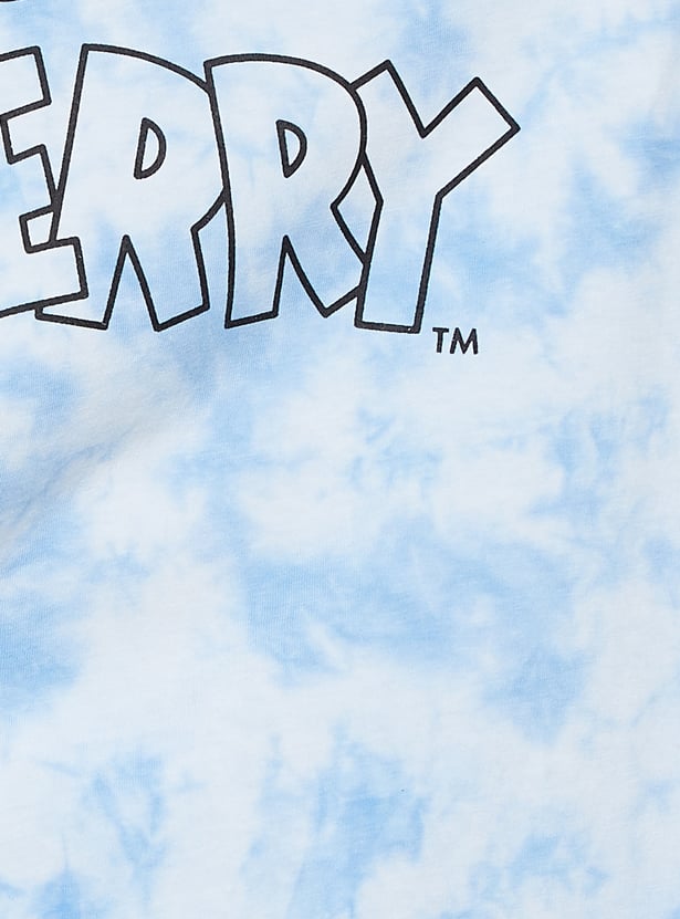 URB_N Women Tom & Jerry Print Oversized T-shirt