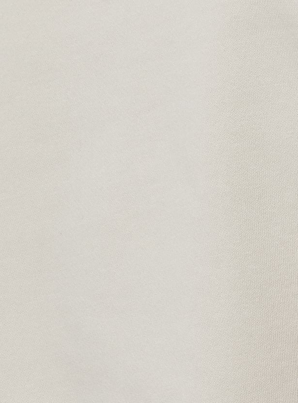 Men Knit Fleece Hooded Sweatshirt