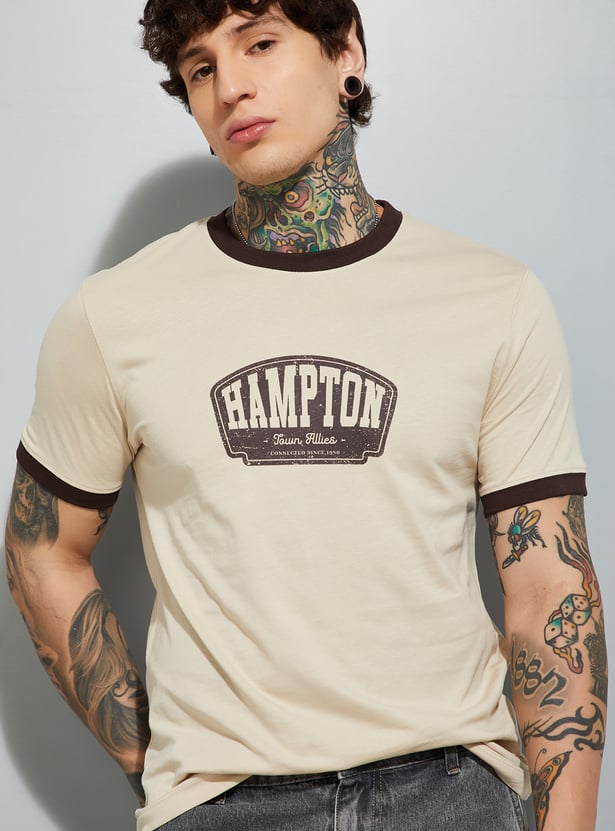 URB_N Men Graphic Print Slim Fit T-shirt