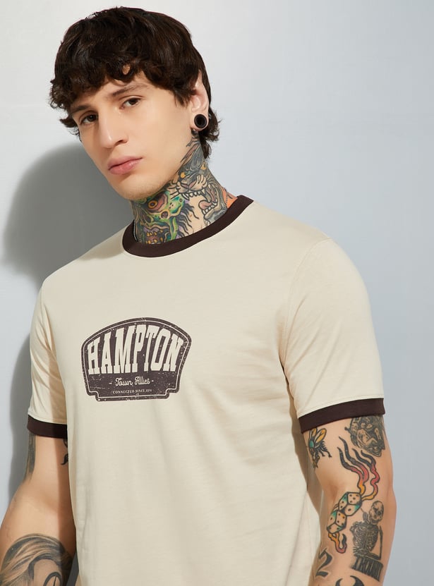 URB_N Men Graphic Print Slim Fit T-shirt