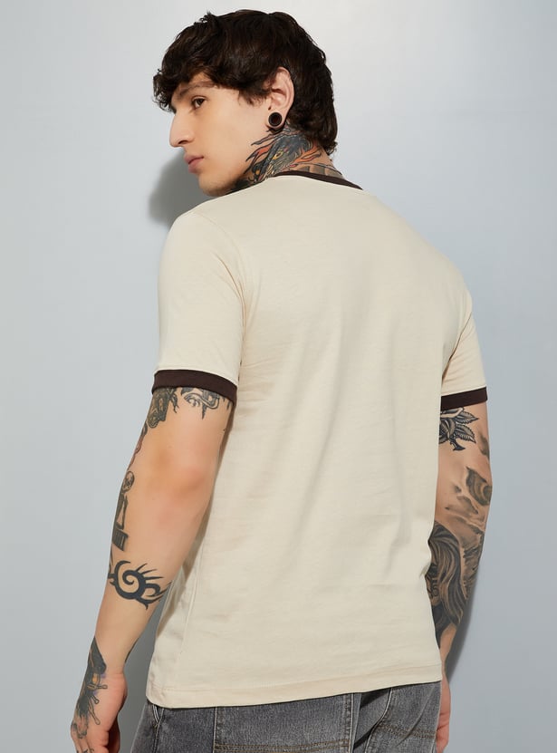 URB_N Men Graphic Print Slim Fit T-shirt