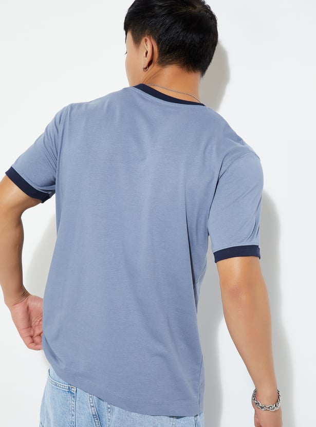 URB_N Men Printed Slim Fit T-shirt