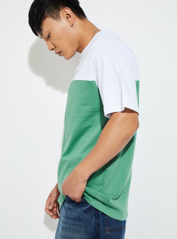 URB_N Men Colourblock Regular Fit T-shirt